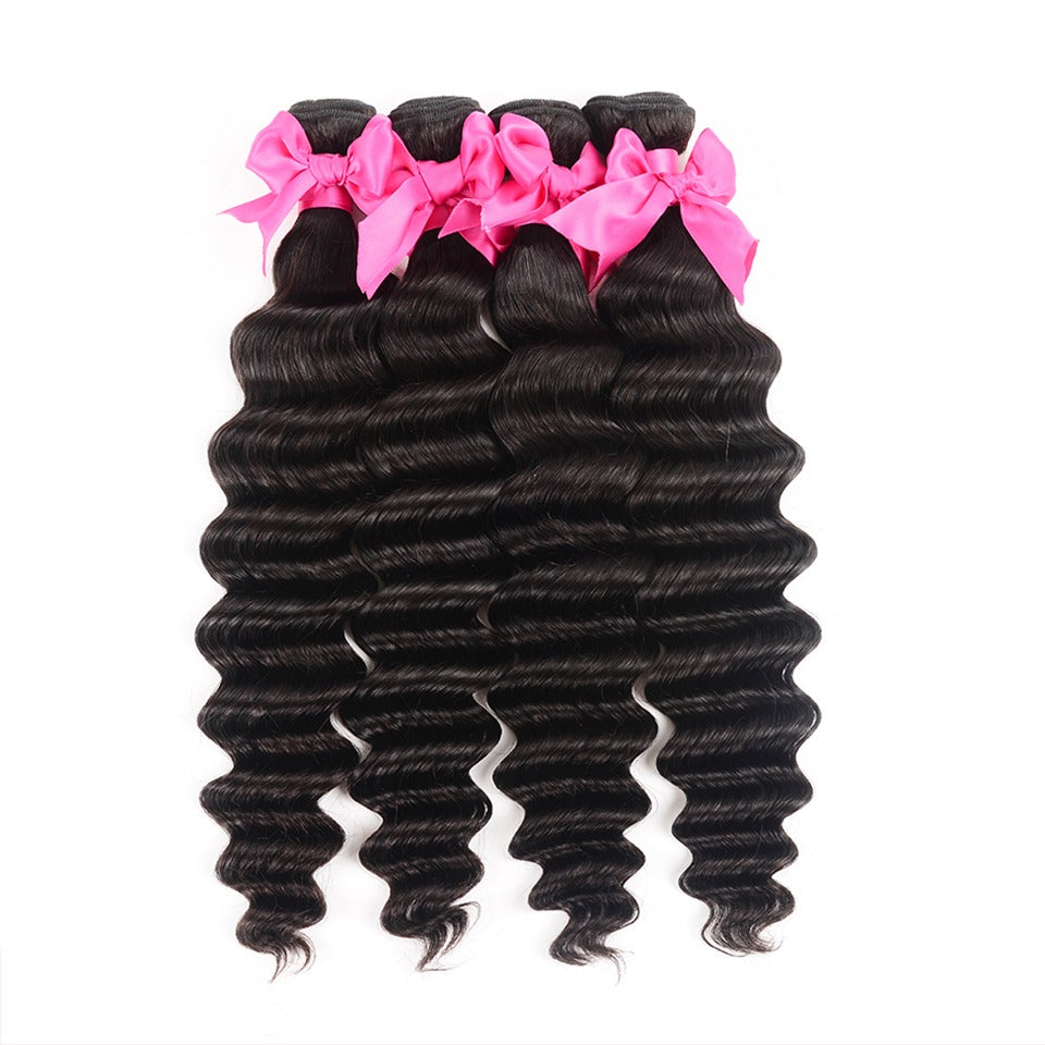 Wholesale 5/6/10/12 Bundles Brazilian Loose Deep Wave 10A Grade Human - GlamAura