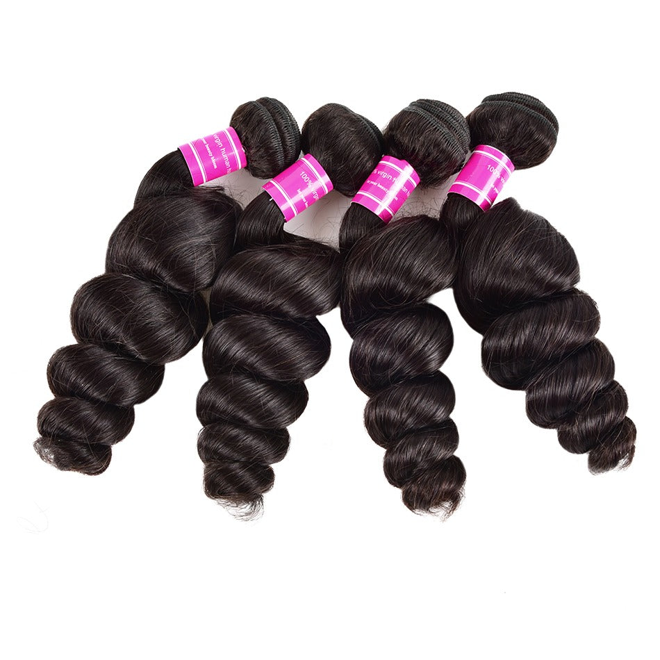 Wholesale Brazilian Loose Wave 5/6/10/12 Bundles 10A Grade Human Hair - GlamAura