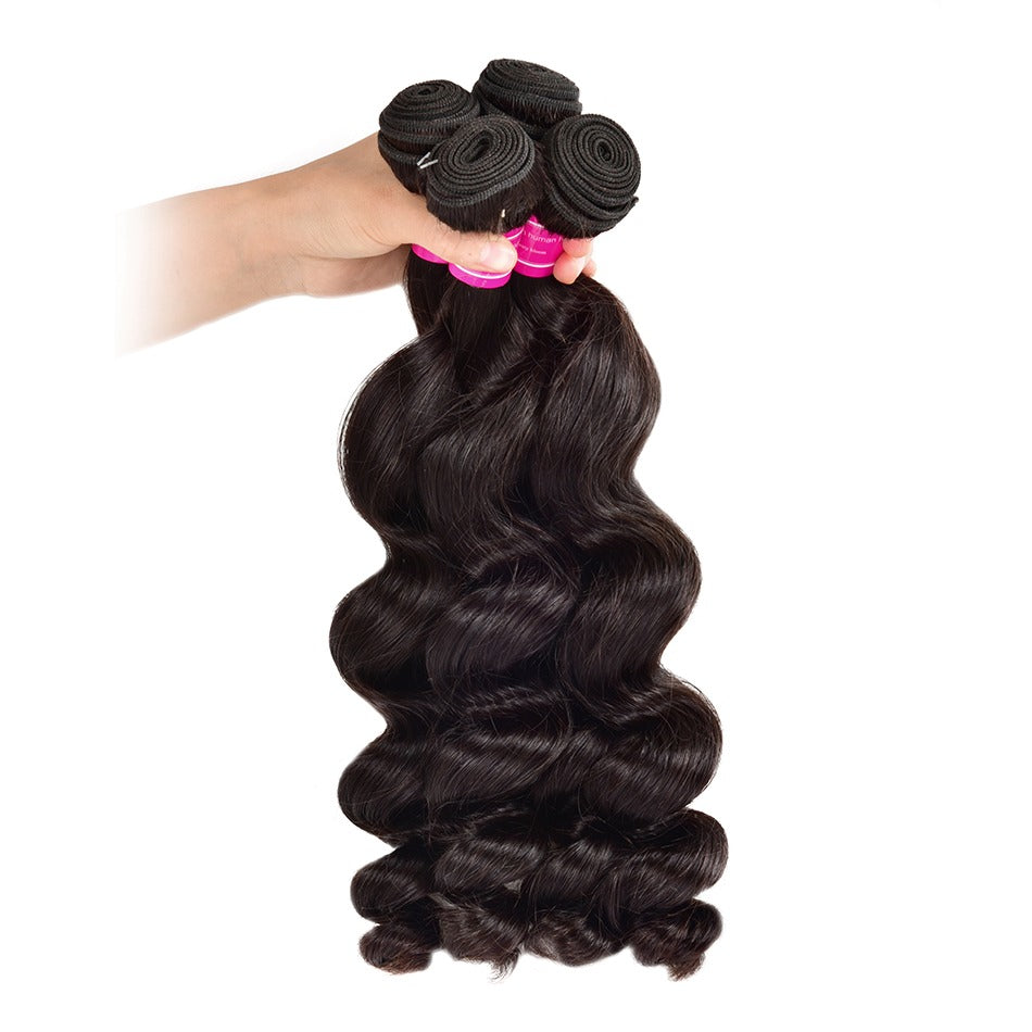 Wholesale Brazilian Loose Wave 5/6/10/12 Bundles 10A Grade Human Hair - GlamAura