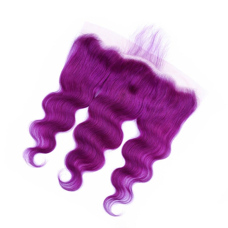 Body Wave 10A Grade Purples #1B/ purple 3/4 BUNDLES with CLOSURES & FR - GlamAura