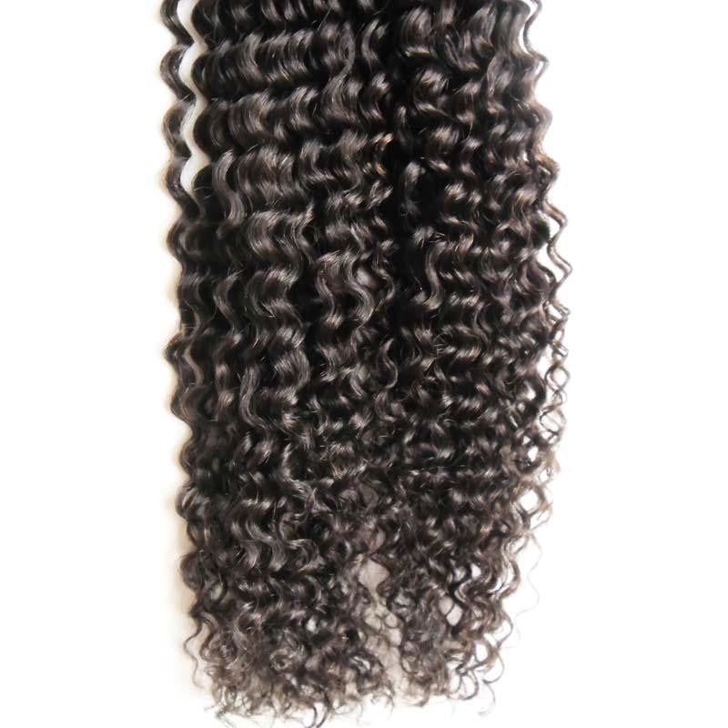 Jerry Curl Human Hair i Tip Microlinks Bulk Braiding Human Hair Bundle - GlamAura