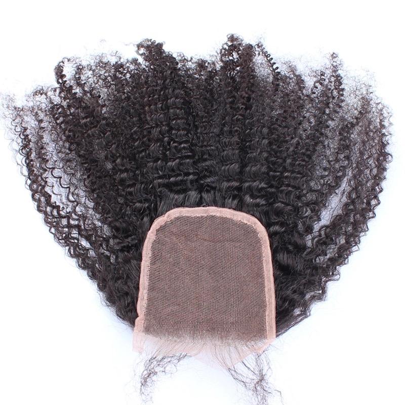 10A Grade 3/4 Bundles Afro Kinky Curly weave with 4X4 Closures & 13x4 - GlamAura