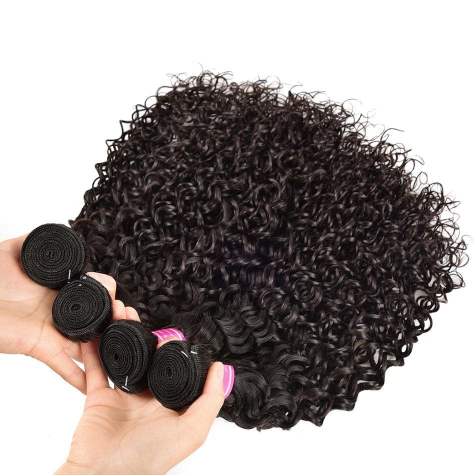 Wholesale 5/6/10/12 Bundles Brazilian Water Wave 10A Grade Human Hair - GlamAura
