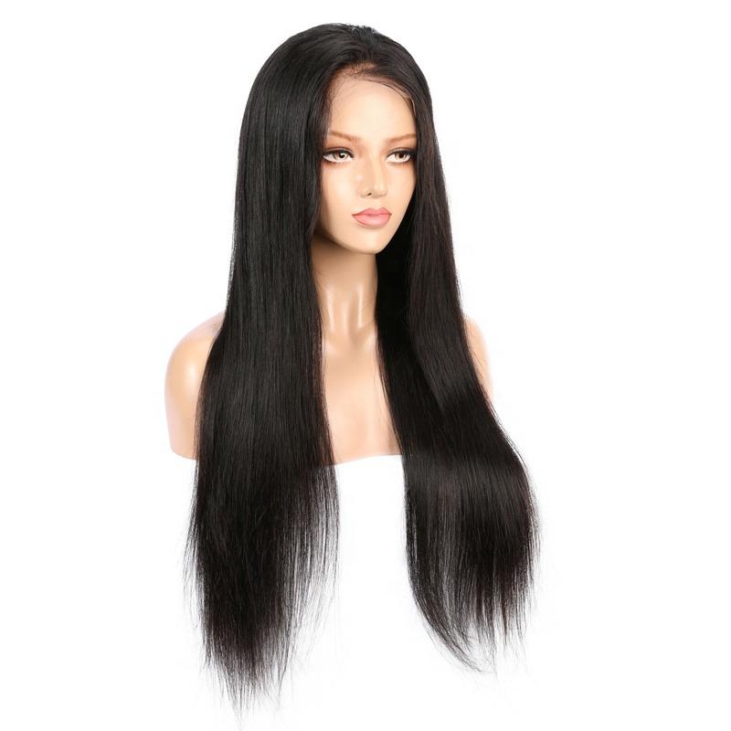 Beumax 13x6 Straight Lace Frontal Human Hair Wigs - GlamAura