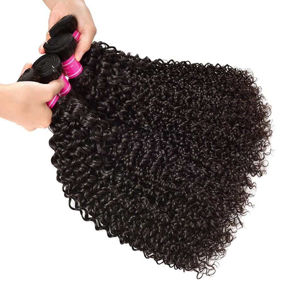 Wholesale 5/6/10/12 Bundles Brazilian Kinky Curly 10A Grade Human Hair - GlamAura
