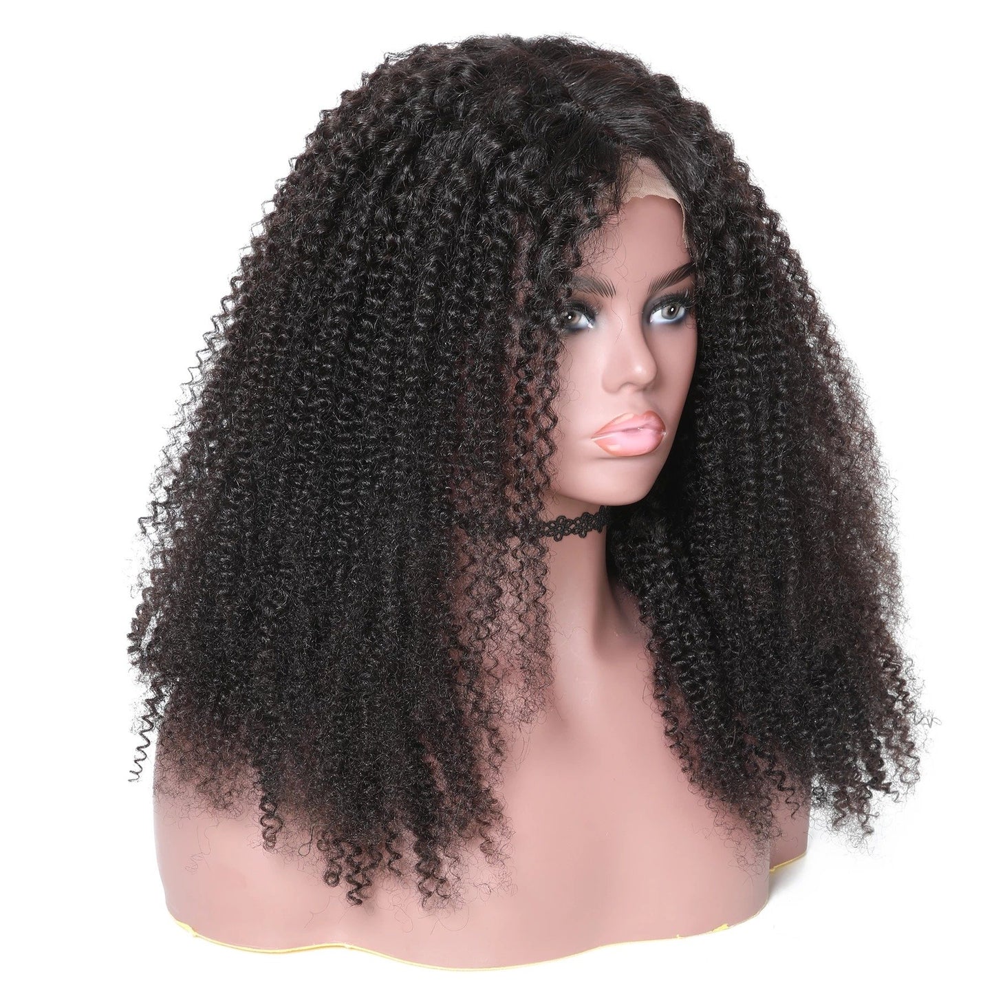 13x4 HD Transparent Lace Frontal Afro Kinky Curly Human Hair Wigs 200% - GlamAura