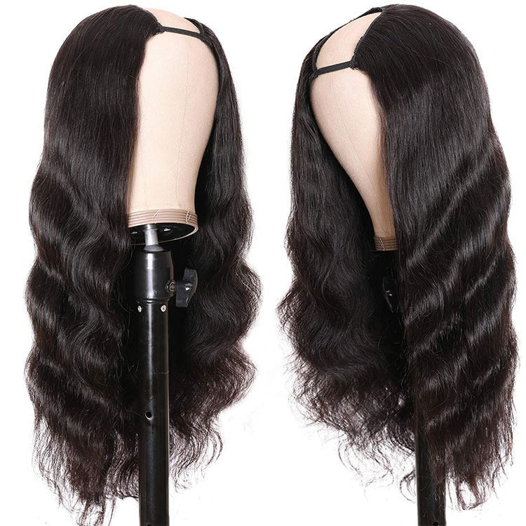U Part Wig Body Wave Human Hair Wigs For Black Women Brazilian Remy Ha - GlamAura