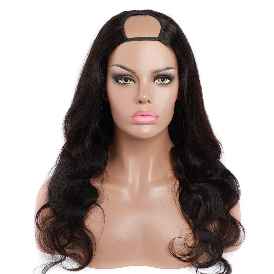 U Part Wig Body Wave Human Hair Wigs For Black Women Brazilian Remy Ha - GlamAura