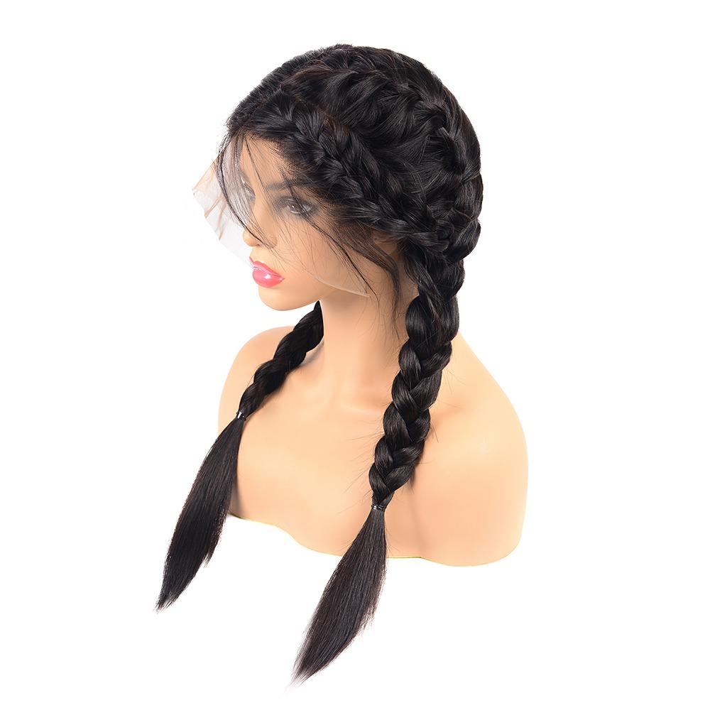 13x4 HD Transparent Lace Frontal Straight Human Hair Wigs 200% Density - GlamAura
