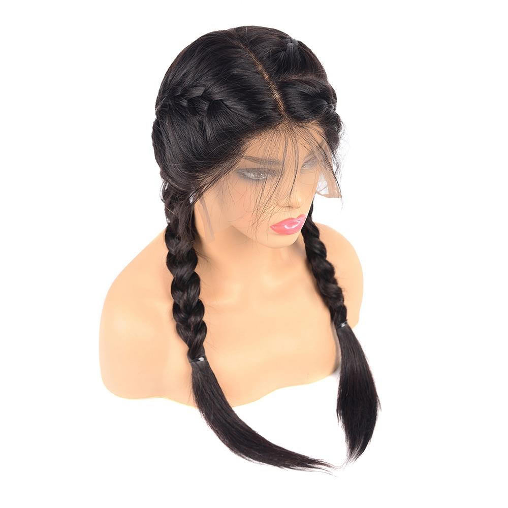 13x4 HD Transparent Lace Frontal Straight Human Hair Wigs 200% Density - GlamAura