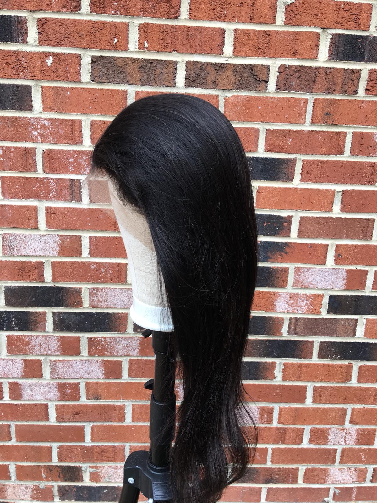 13x4 HD Transparent Lace Frontal Straight Human Hair Wigs 200% Density - GlamAura