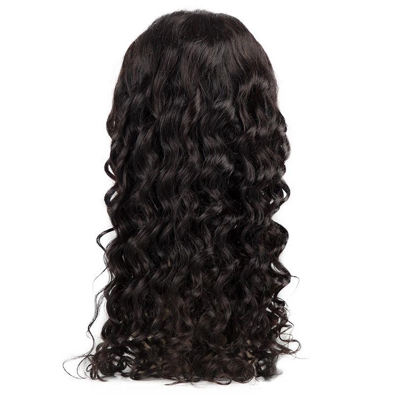 13x4 HD Transparent Lace Front Loose Curly Human Hair Wigs 200% Densit - GlamAura