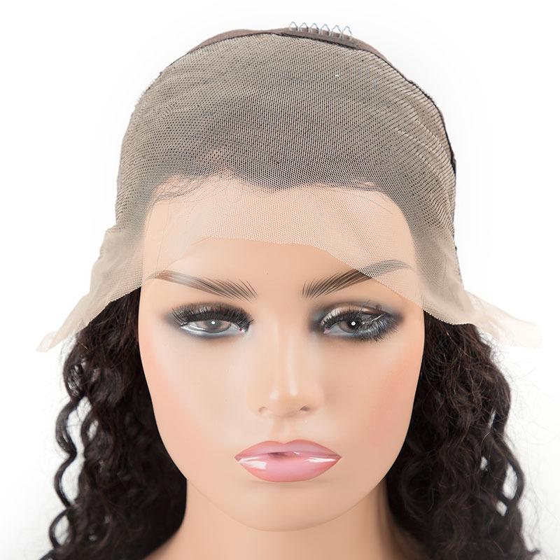 13x4 HD Transparent Lace Front Loose Curly Human Hair Wigs 200% Densit - GlamAura