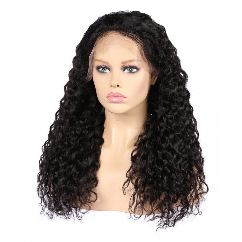 13x4 HD Transparent Lace Frontal Deep Wave Human Hair Wigs 200% Densit - GlamAura