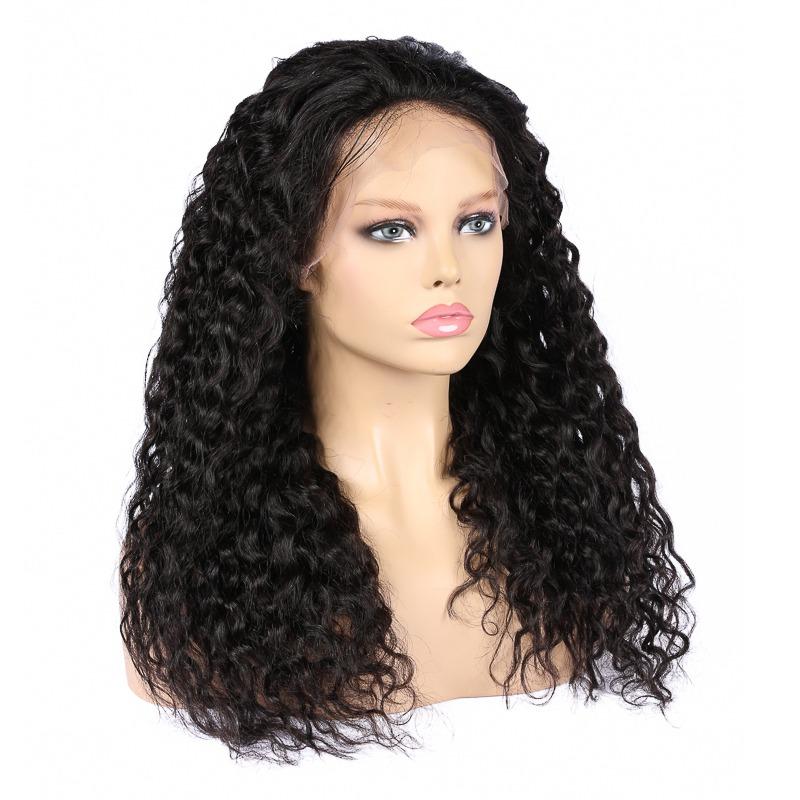 13x4 HD Transparent Lace Frontal Deep Wave Human Hair Wigs 200% Densit - GlamAura