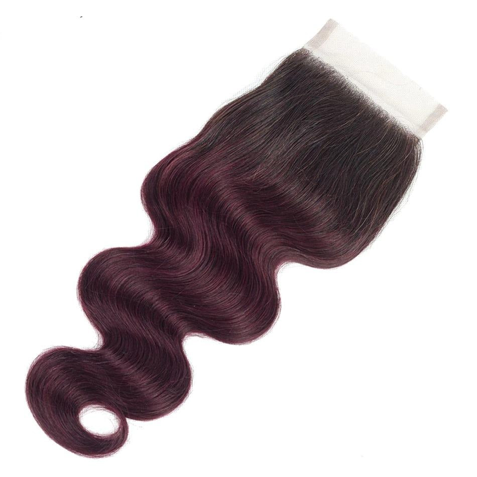 10A Grade #99J Body Wave #1B/99j BUNDLES with 4x4 CLOSURES & 13x4 FRO - GlamAura