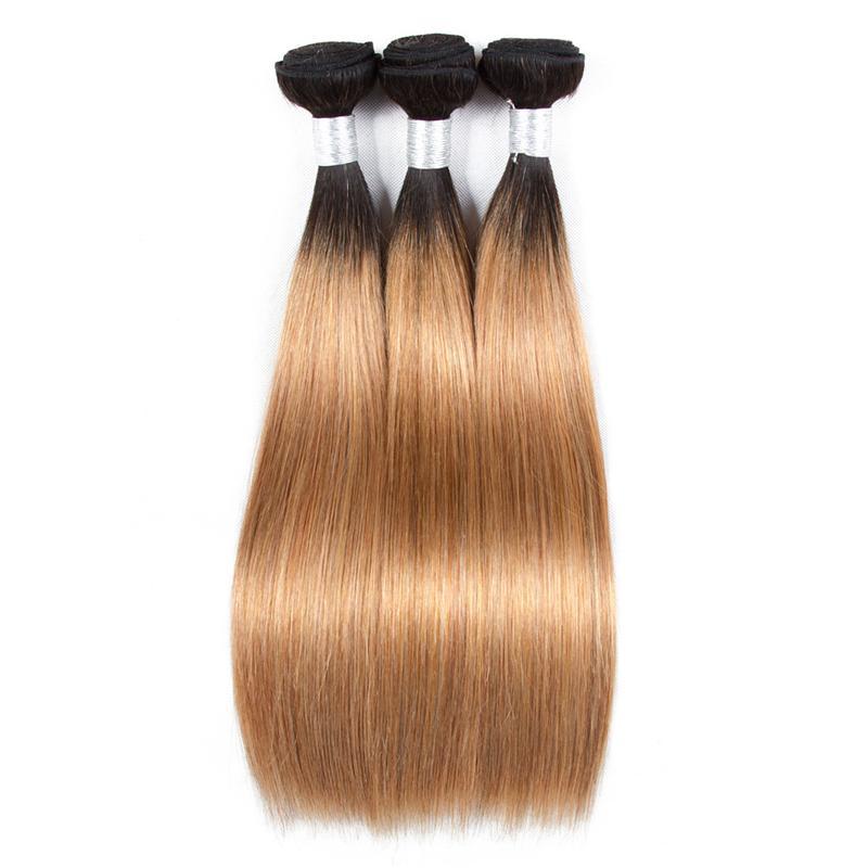 BeuMax 1B/27 Straight Hair BUNDLES with CLOSURES & FRONTALS - GlamAura