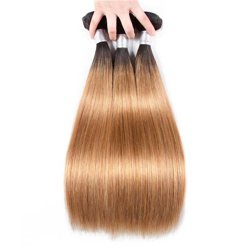 BeuMax 1B/27 Straight Hair BUNDLES with CLOSURES & FRONTALS - GlamAura