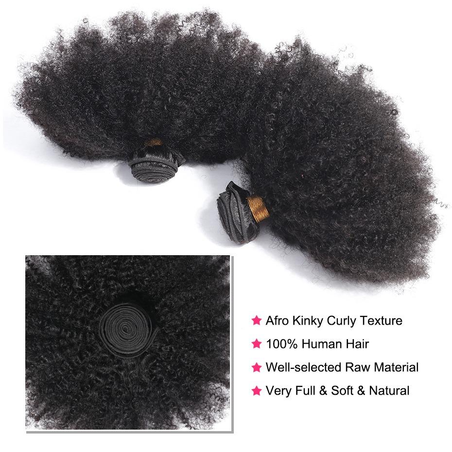 10A Grade 1/3/4 Afro Kinky Curly Vietnam Human Hair Extension Bundles - GlamAura