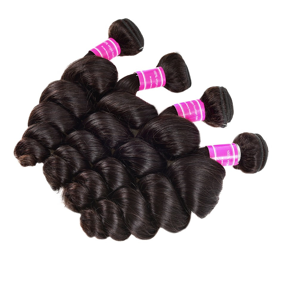 Wholesale Brazilian Loose Wave 5/6/10/12 Bundles 10A Grade Human Hair - GlamAura