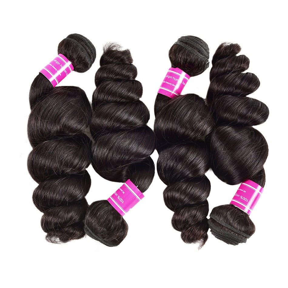 Wholesale Brazilian Loose Wave 5/6/10/12 Bundles 10A Grade Human Hair - GlamAura