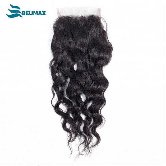 10A Grade 3/4 Water Wave Human Hair bundles with  4x4 Closures & 13x4 - GlamAura