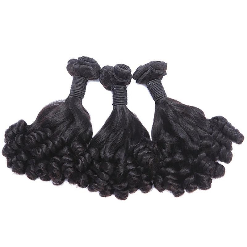 10A Grade Brazilian 3/4 Spiral Curl Human Hair bundles with 4x4 Closur - GlamAura