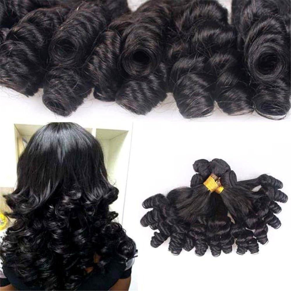 10A Grade Brazilian 3/4 Spiral Curl Human Hair bundles with 4x4 Closur - GlamAura