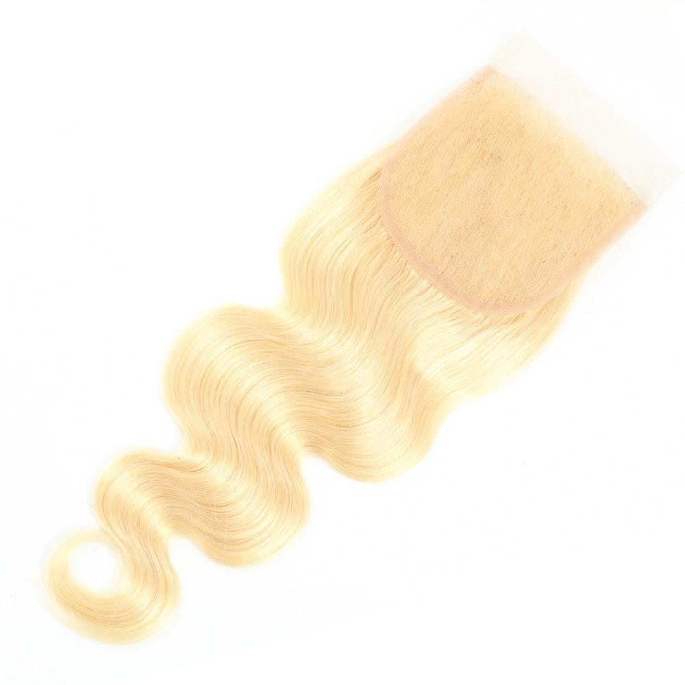 Blonde Body Wave #1B/613 BUNDLES with CLOSURES & FRONTALS - GlamAura