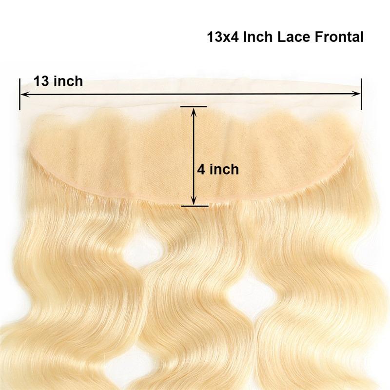 Blonde Body Wave #1B/613 BUNDLES with CLOSURES & FRONTALS - GlamAura