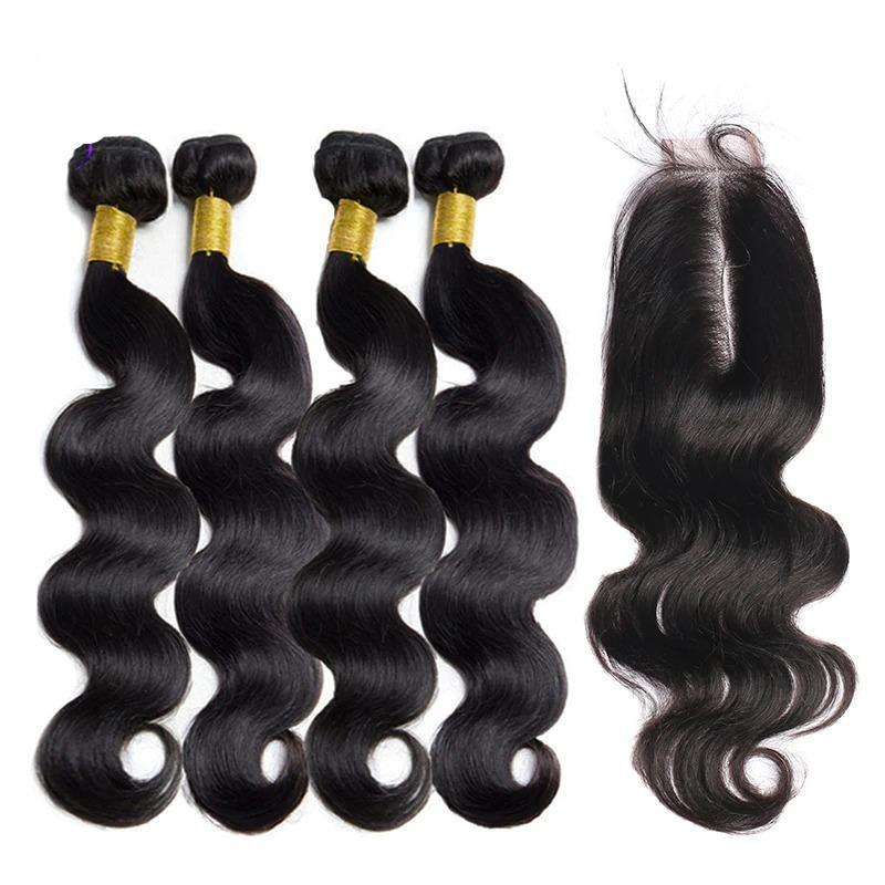 BeuMax 10A Grade 3/4 Body Wave Bundles with 2x6 Closure Brazilian Hair - GlamAura