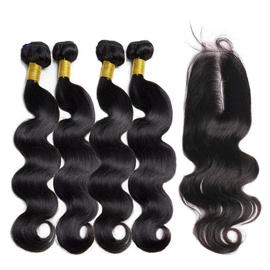 BeuMax 10A Grade 3/4 Body Wave Bundles with 2x6 Closure Brazilian Hair - GlamAura
