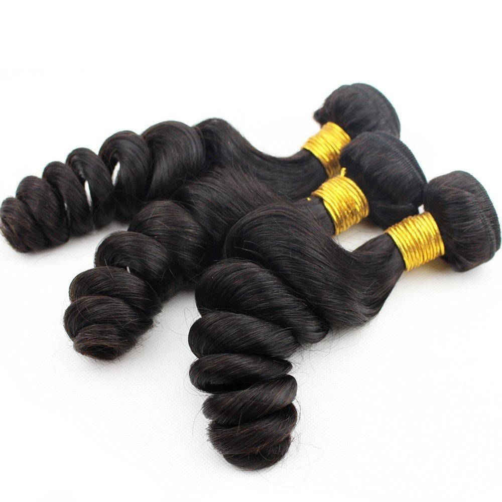 BeuMax 10A Grade 3/4 Loose Wave  Bundles with 4x4 Closure Brazilian - GlamAura