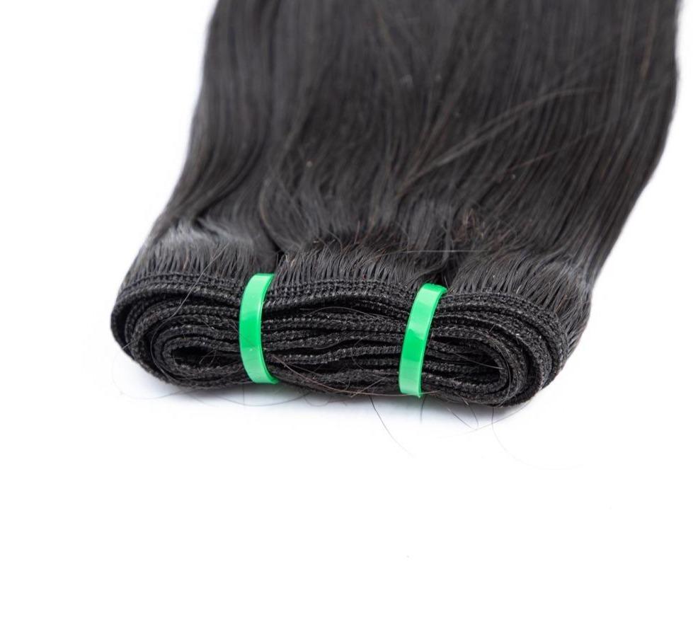 10A Grade 3/4 Straight Curve Fumi Human Hair bundles with 4x4 Closures - GlamAura
