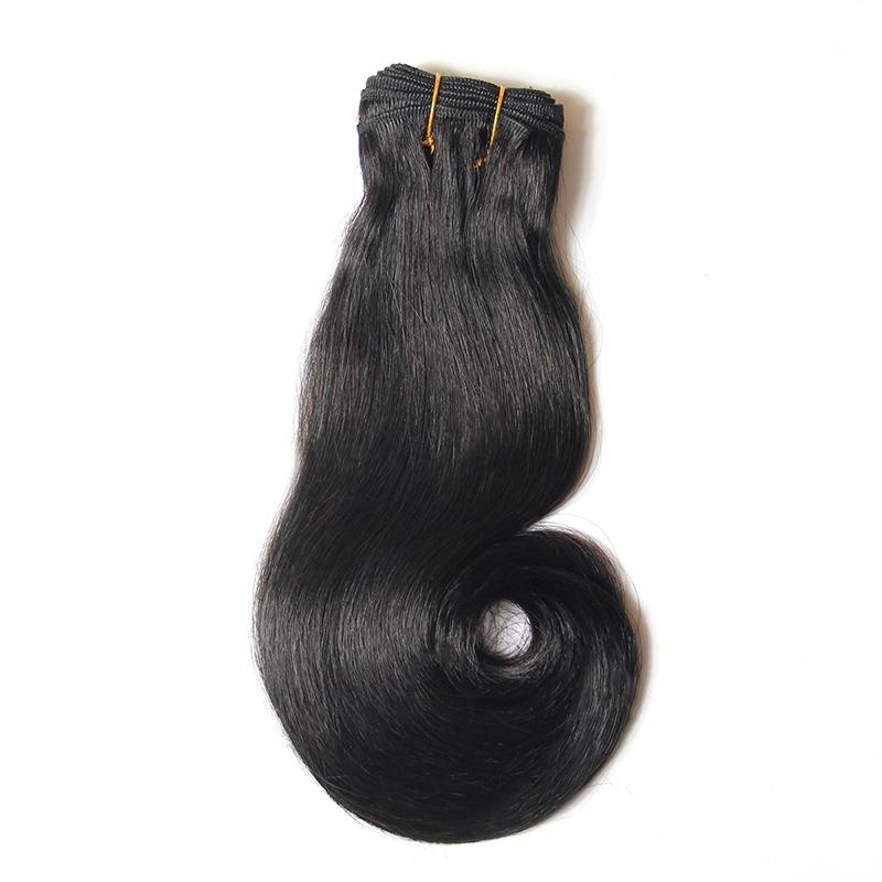 10A Grade 3/4 Straight Curve Fumi Human Hair bundles with 4x4 Closures - GlamAura
