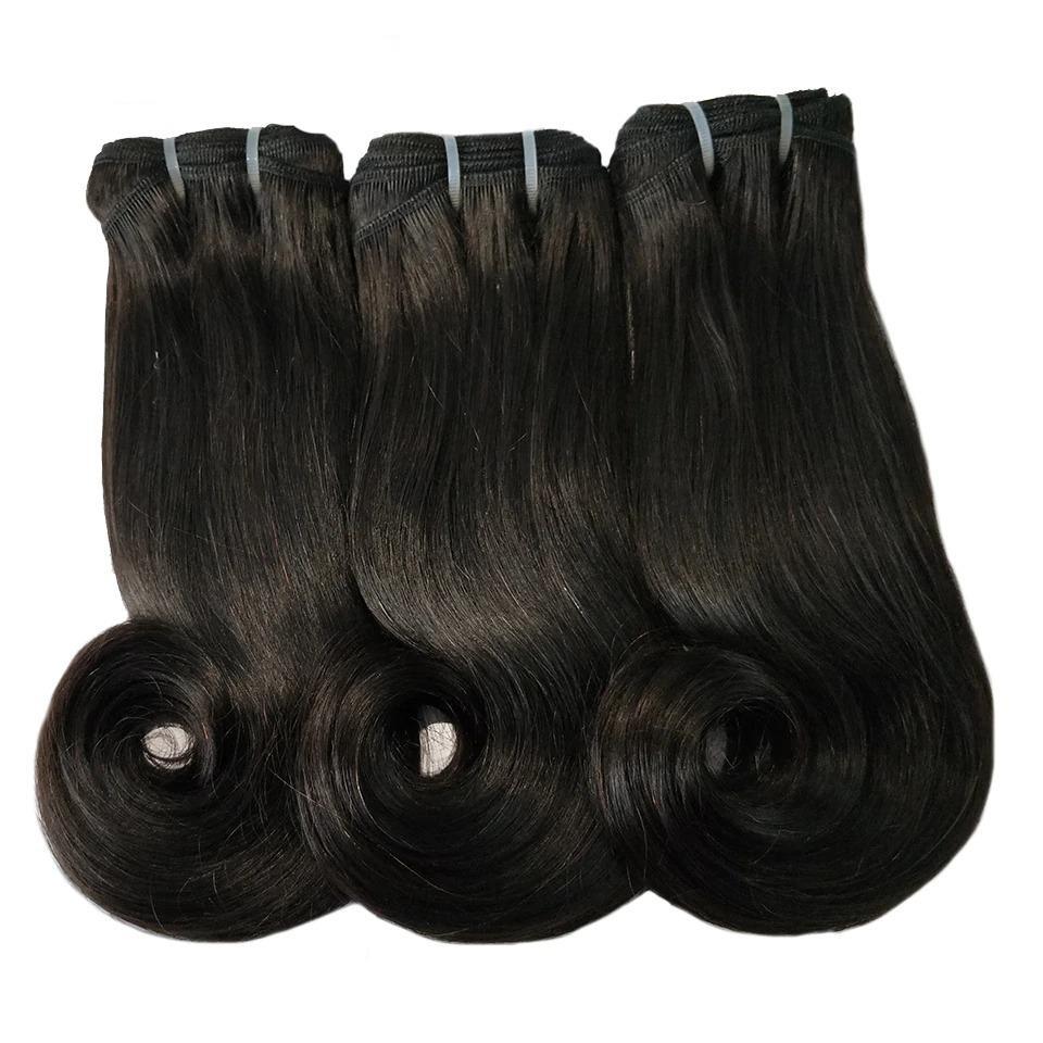 10A Grade 3/4 Straight Curve Fumi Human Hair bundles with 4x4 Closures - GlamAura