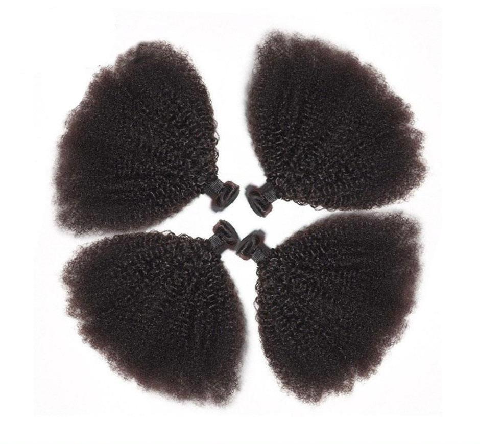 BeuMax 10A Grade 3/4 Afro Kinky Curly bundles with 13x4 Frontal - GlamAura