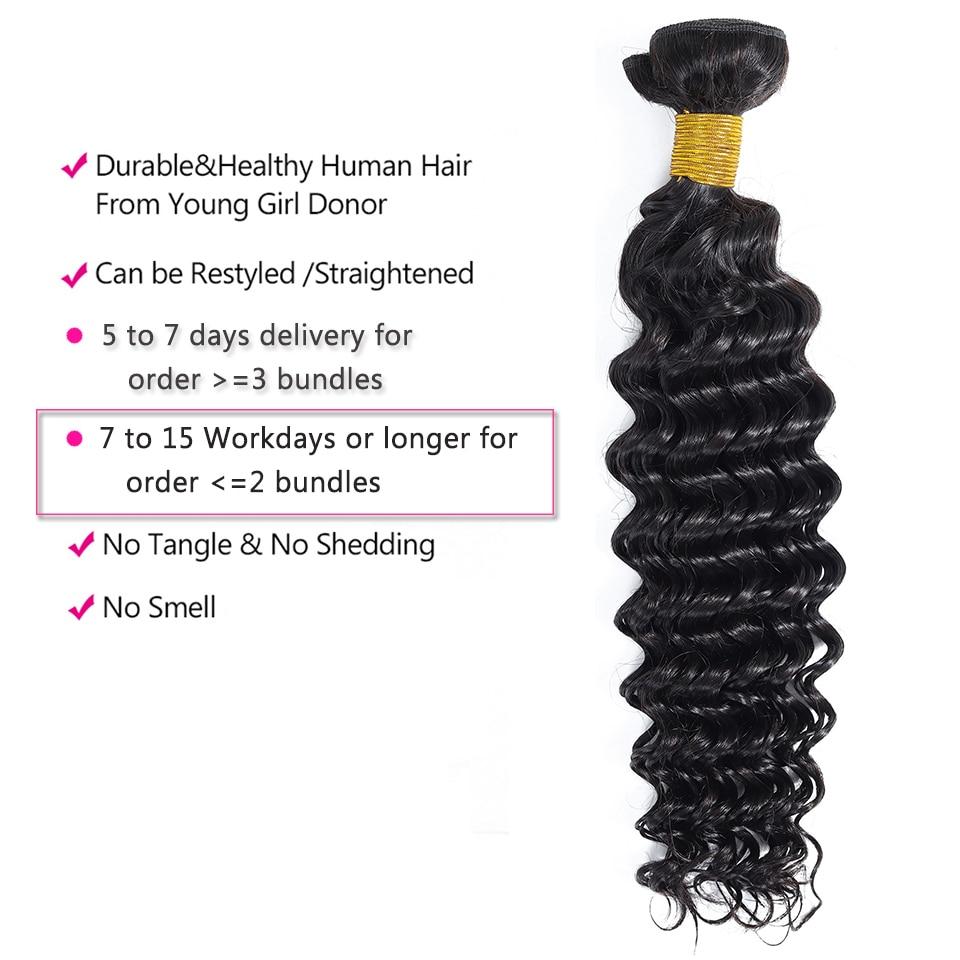 BeuMax 10A Grade 3/4 Deep Wave bundles with 13x4 Frontal - GlamAura