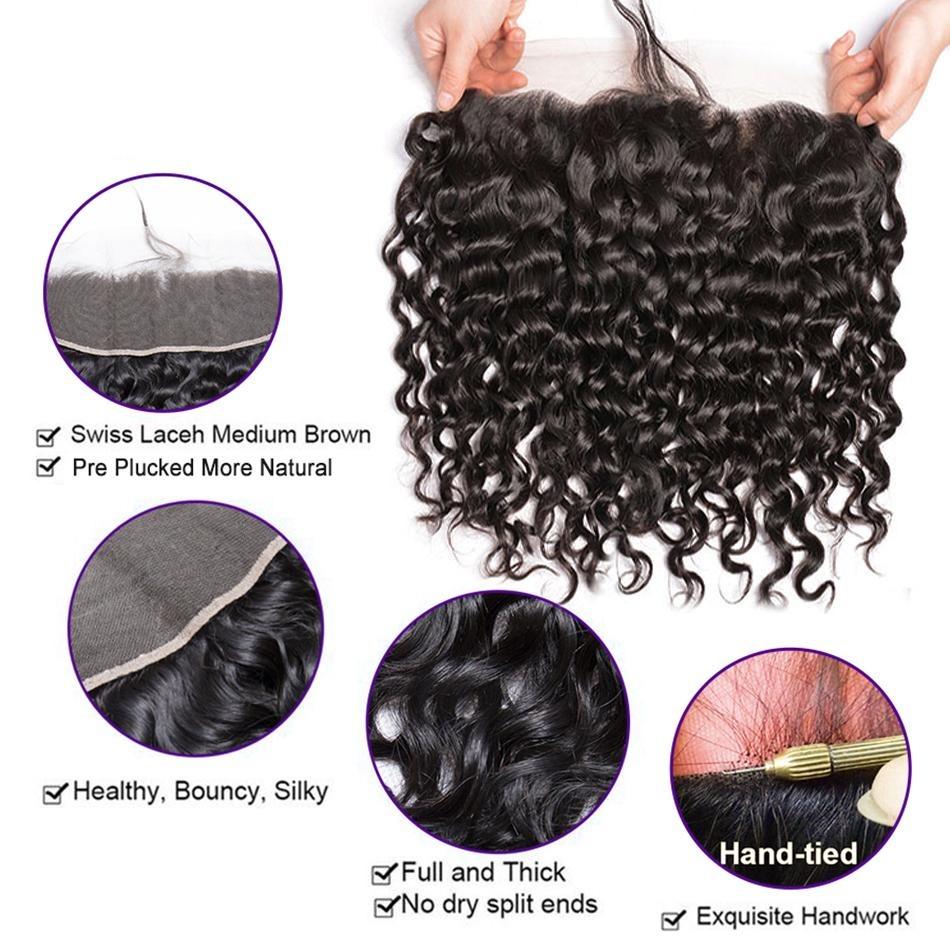 BeuMax 10A Grade 3/4 Jerry Curl bundles with 13x4 Frontal - GlamAura