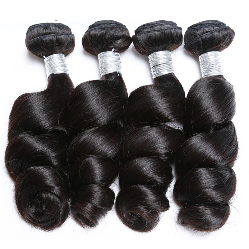 BeuMax 10A Grade 3/4 Loose Wave bundles with 13x4 Frontal - GlamAura