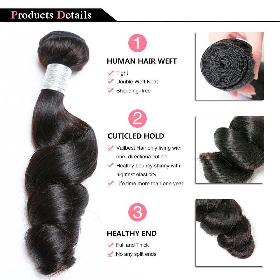 BeuMax 10A Grade 3/4 Loose Wave bundles with 13x4 Frontal - GlamAura
