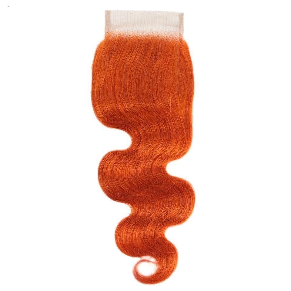 10A Grade Orange #1B/350 Body Wave BUNDLES with CLOSURES & FRONTALS - GlamAura