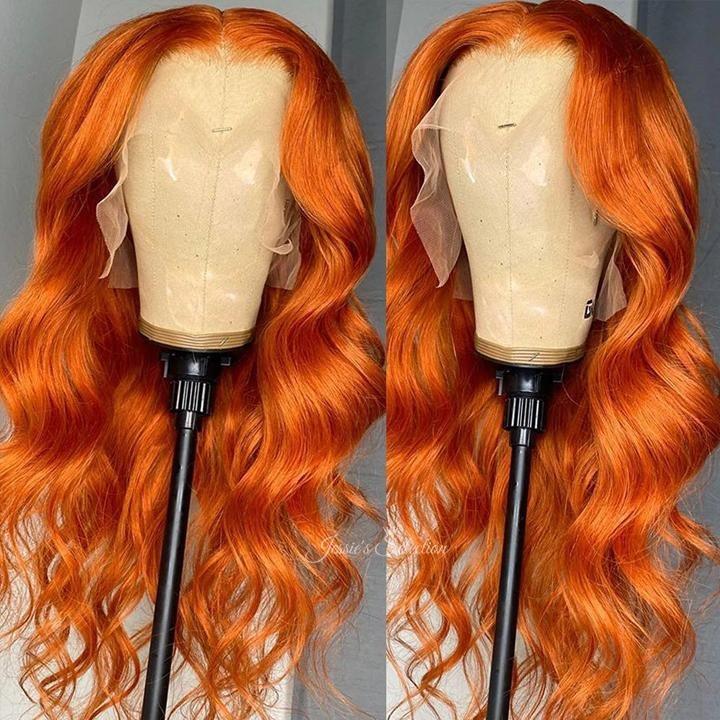 10A Grade Orange #1B/350 Body Wave BUNDLES with CLOSURES & FRONTALS - GlamAura