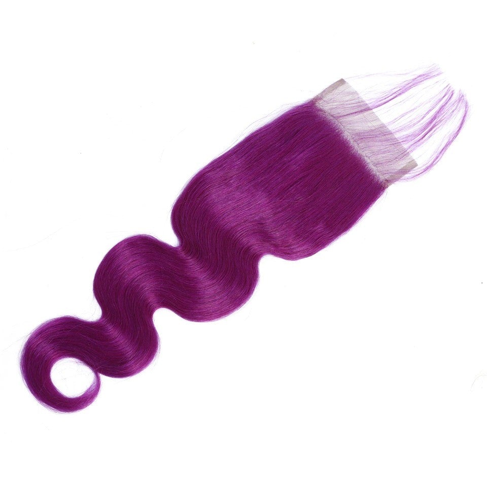Body Wave 10A Grade Purples #1B/ purple 3/4 BUNDLES with CLOSURES & FR - GlamAura