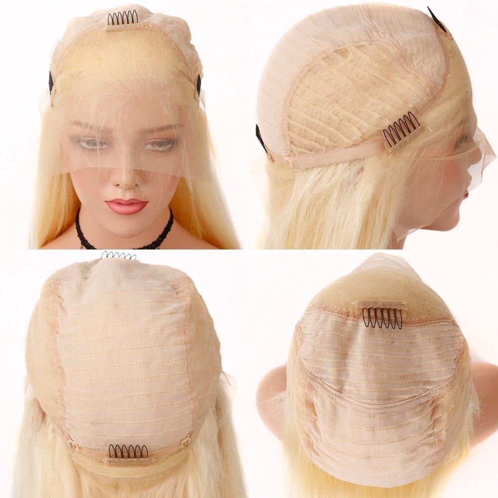 Straight 1B/613 Transparent Lace 13x4 Frontal Wig 4x4 Closure Wig 13x6 - GlamAura