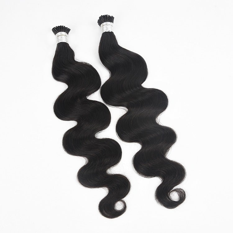 Body Wave Human Hair i Tip Microlinks Bulk Braiding Human Hair Bundles - GlamAura