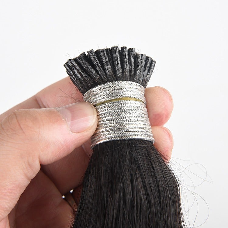 Body Wave Human Hair i Tip Microlinks Bulk Braiding Human Hair Bundles - GlamAura