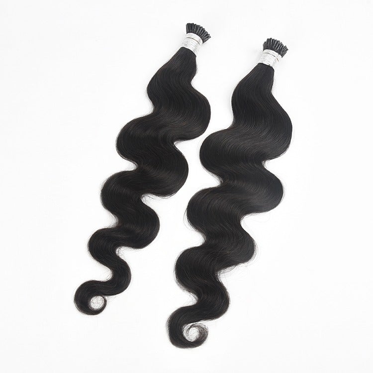 Body Wave Human Hair i Tip Microlinks Bulk Braiding Human Hair Bundles - GlamAura