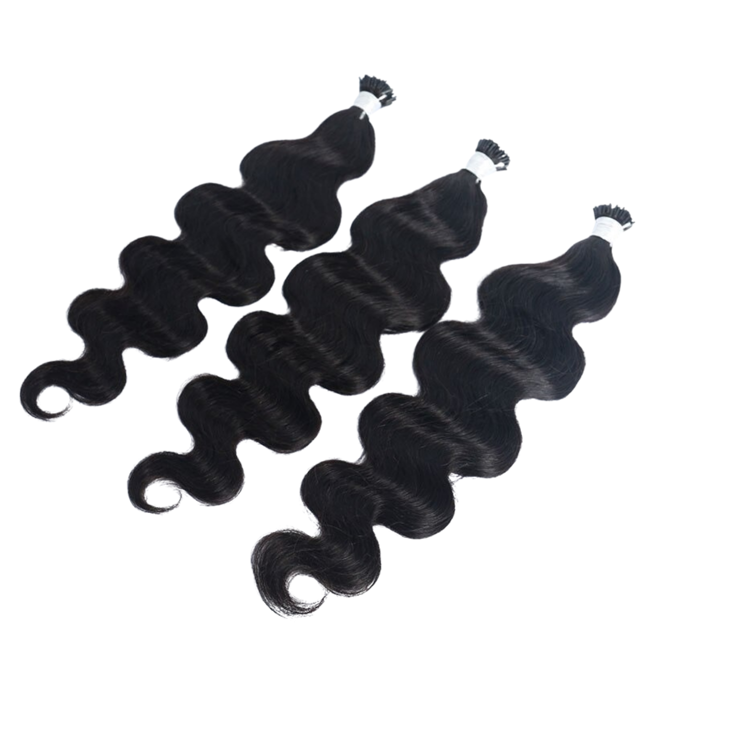 Body Wave Human Hair i Tip Microlinks Bulk Braiding Human Hair Bundles - GlamAura