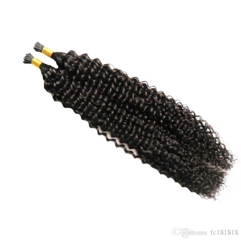 Jerry Curl Human Hair i Tip Microlinks Bulk Braiding Human Hair Bundle - GlamAura